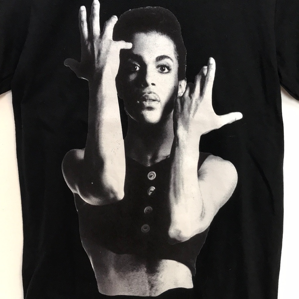 Prince Graphic Tee Black Short sleeve size Small - Picture 2 of 5